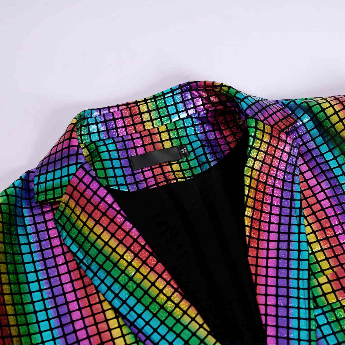 Mens Halloween Costume 70s Disco Outfit Sequined Jacket