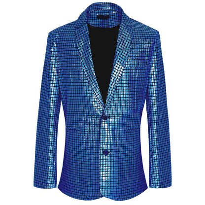 Mens Halloween Costume 70s Disco Outfit Sequined Jacket