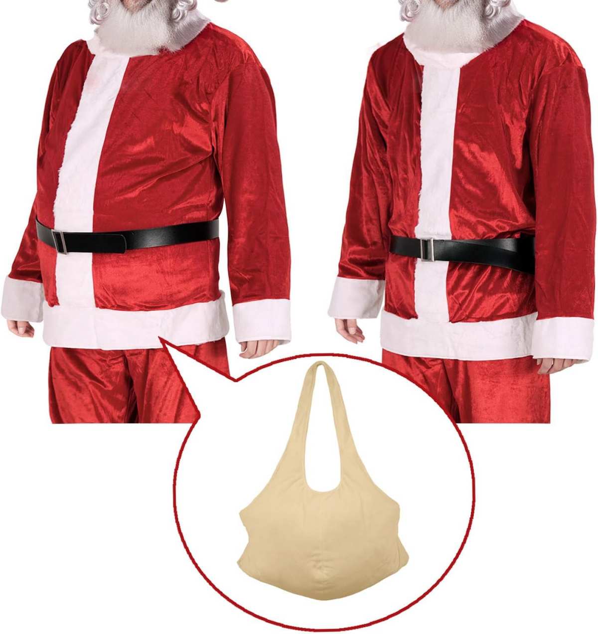 Adult Christmas Costume Accessories Santa Claus Suit Belly Stuffer