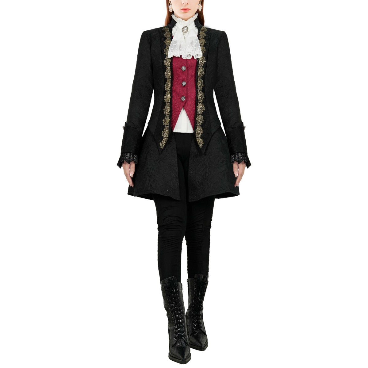 Adult Renaissance Gothic Jacket Womens Vintage Medieval Coat