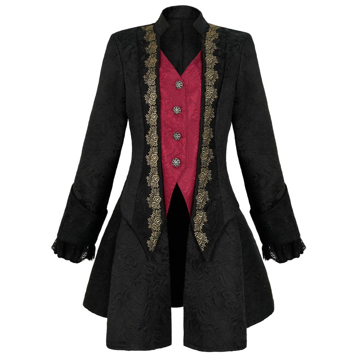 Adult Renaissance Gothic Jacket Womens Vintage Medieval Coat