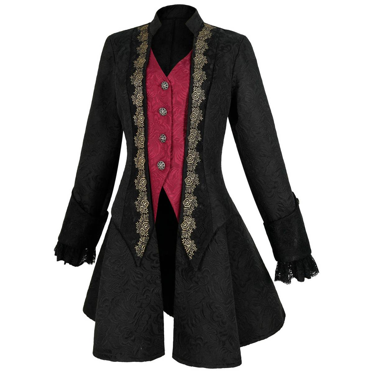 Adult Renaissance Gothic Jacket Womens Vintage Medieval Coat