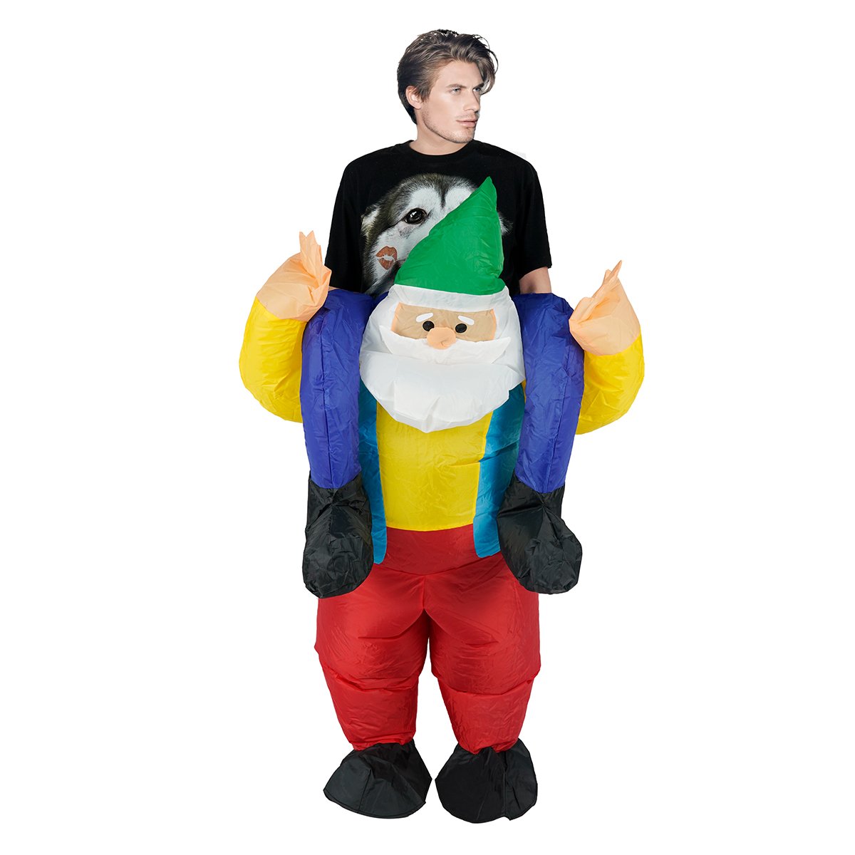 Adult Santa Claus Outfit Christmas Inflatable Costume