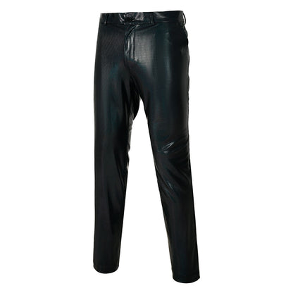 Black Stylish Disco Metallic Sequin Embellished Trousers