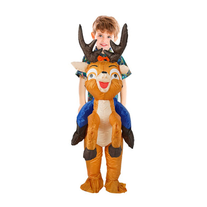 Kids Funy Elk Suit Christmas Inflatable Costume