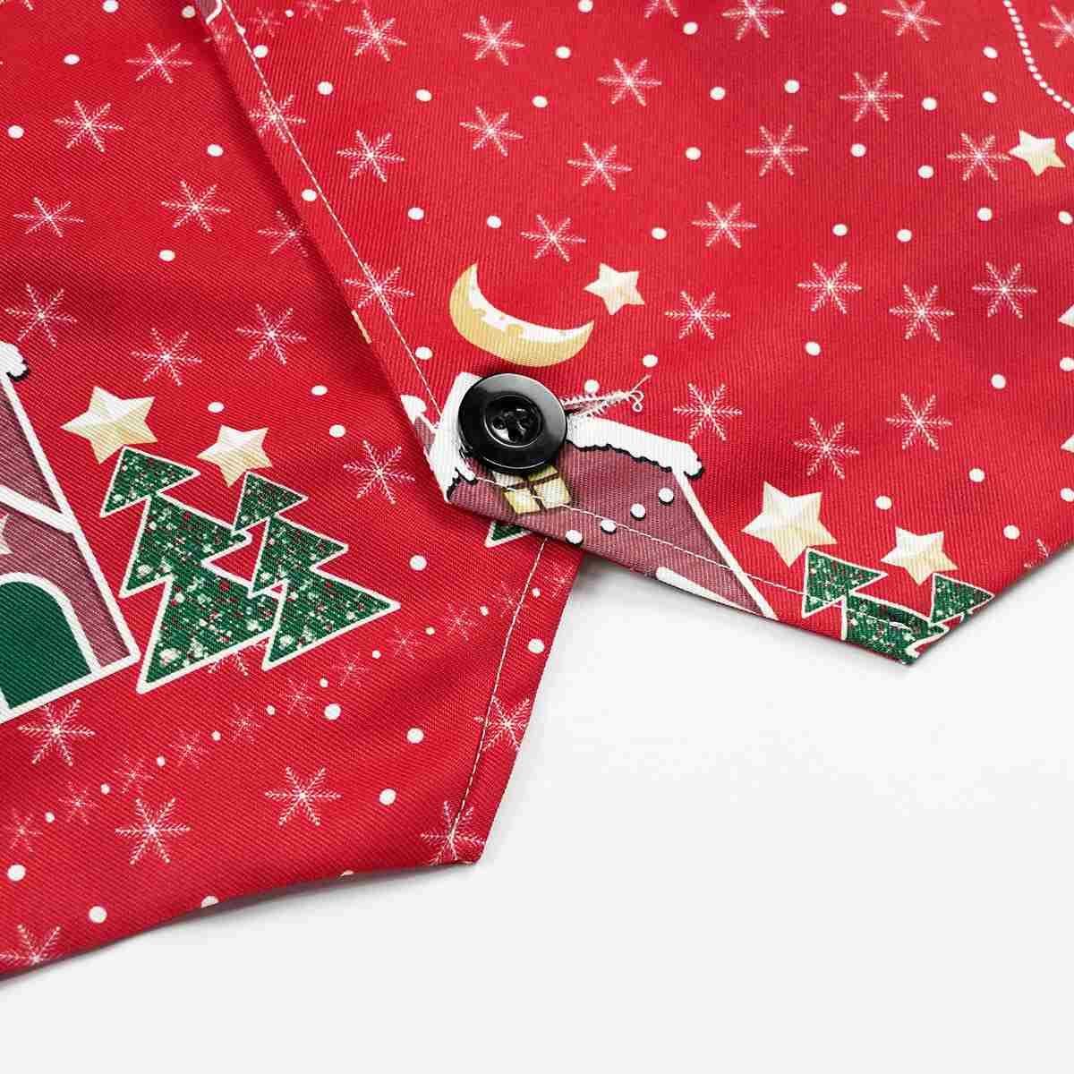 Mens Elegant Festive Printed Christmas Vest