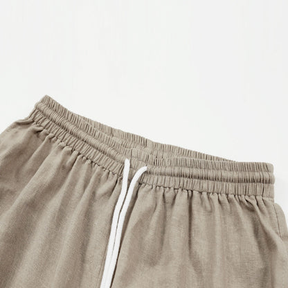 Mens Lightweight Breathable Linen Shorts