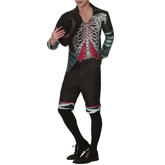 Mens Retro Medieval Costume Tailcoat Set