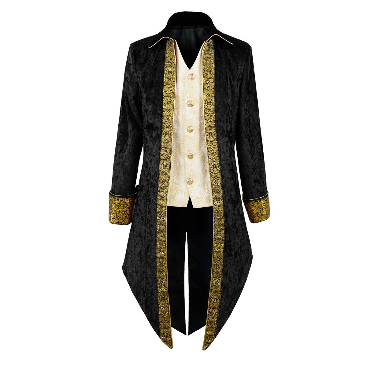 Medieval Renaissance Pirate Tuxedo Mens Vampire Gothic Costume