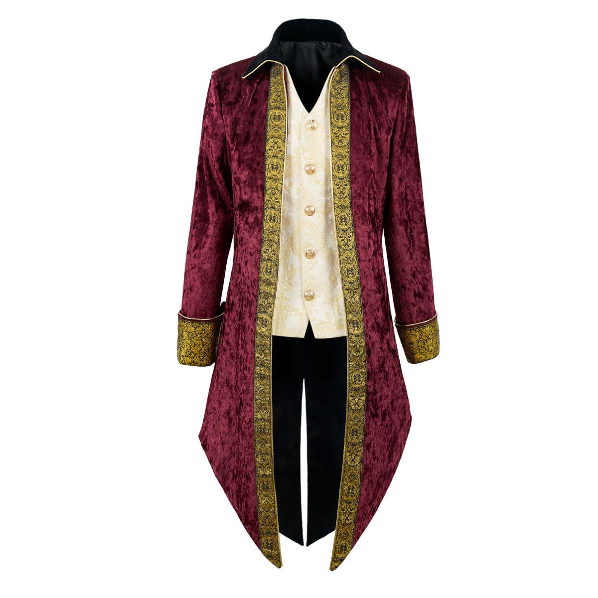 Medieval Renaissance Pirate Tuxedo Mens Vampire Gothic Costume