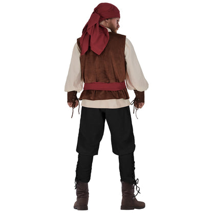 Pirate Costume Set For Adults Halloween Themed Party Outfit