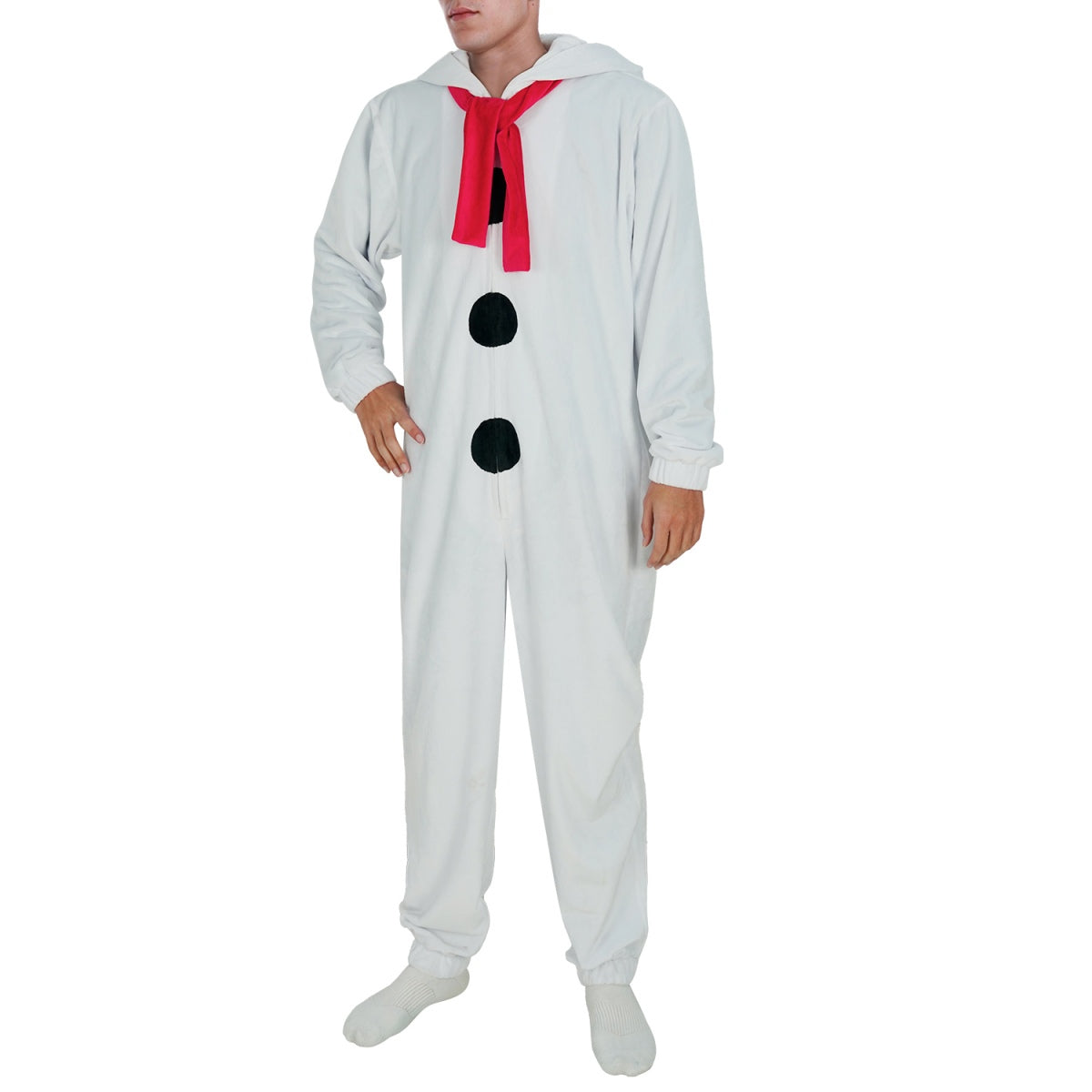 White Snowman Costume Christmas Onesie Pajamas