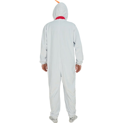 White Snowman Costume Christmas Onesie Pajamas