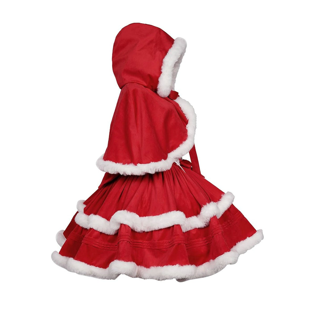 Womens Christmas Party Dress With Cape