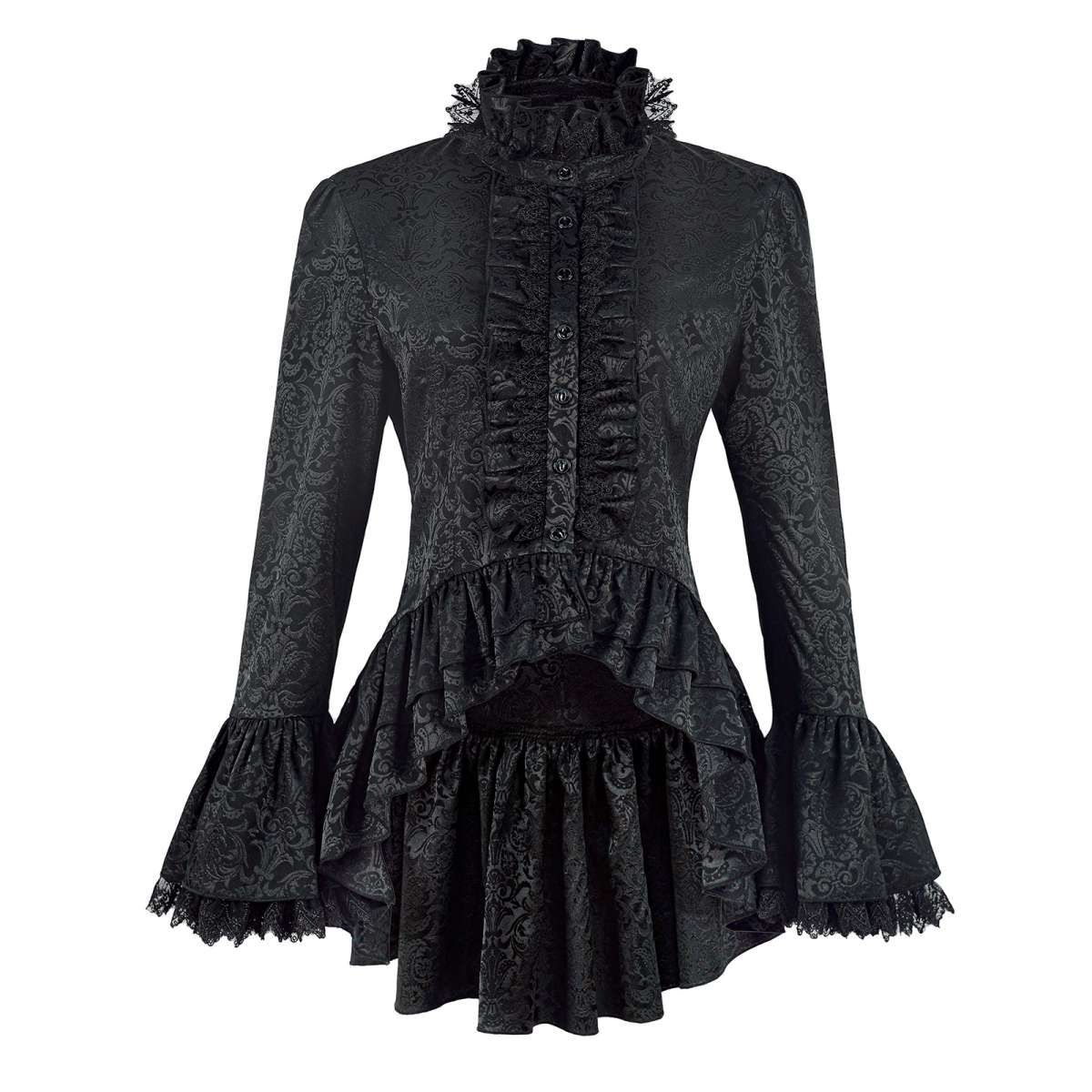 Victorian Pirate Shirt Womens Medieval Long Sleeve Gothic Costume