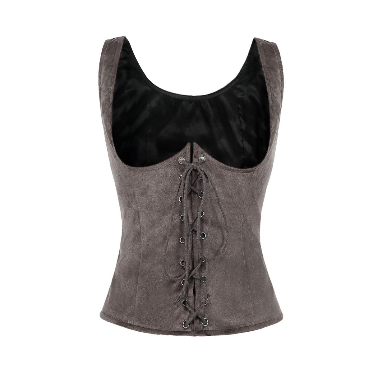 Womens Renaissance Pirate Vest Steampunk Medieval Costume Top